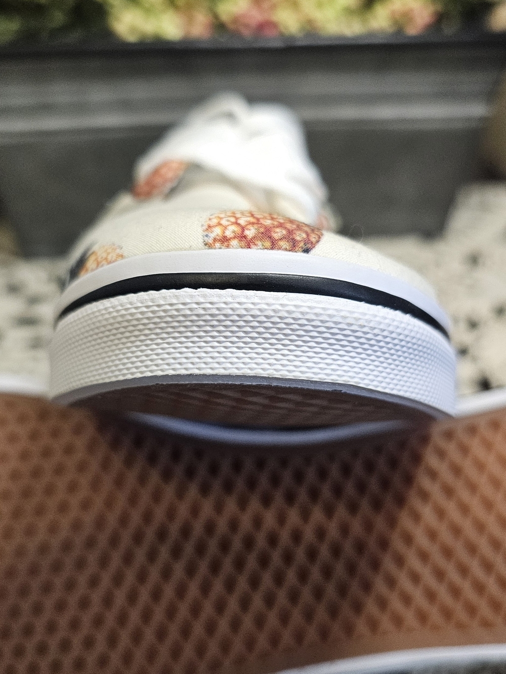 Vans Pineapple Print Women's Lace-Up Sneakers - White - Picture 10 of 13